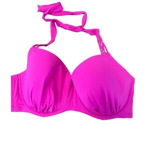 Swimsuits For All Swim Sexy Bikini Top Womens Size 22 Hot Pink Beach Pool Summer